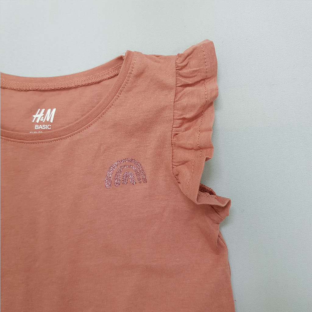 تی شرت دخترانه 35718 سایز 1.5 تا 12 سال کد 14 مارک H&M