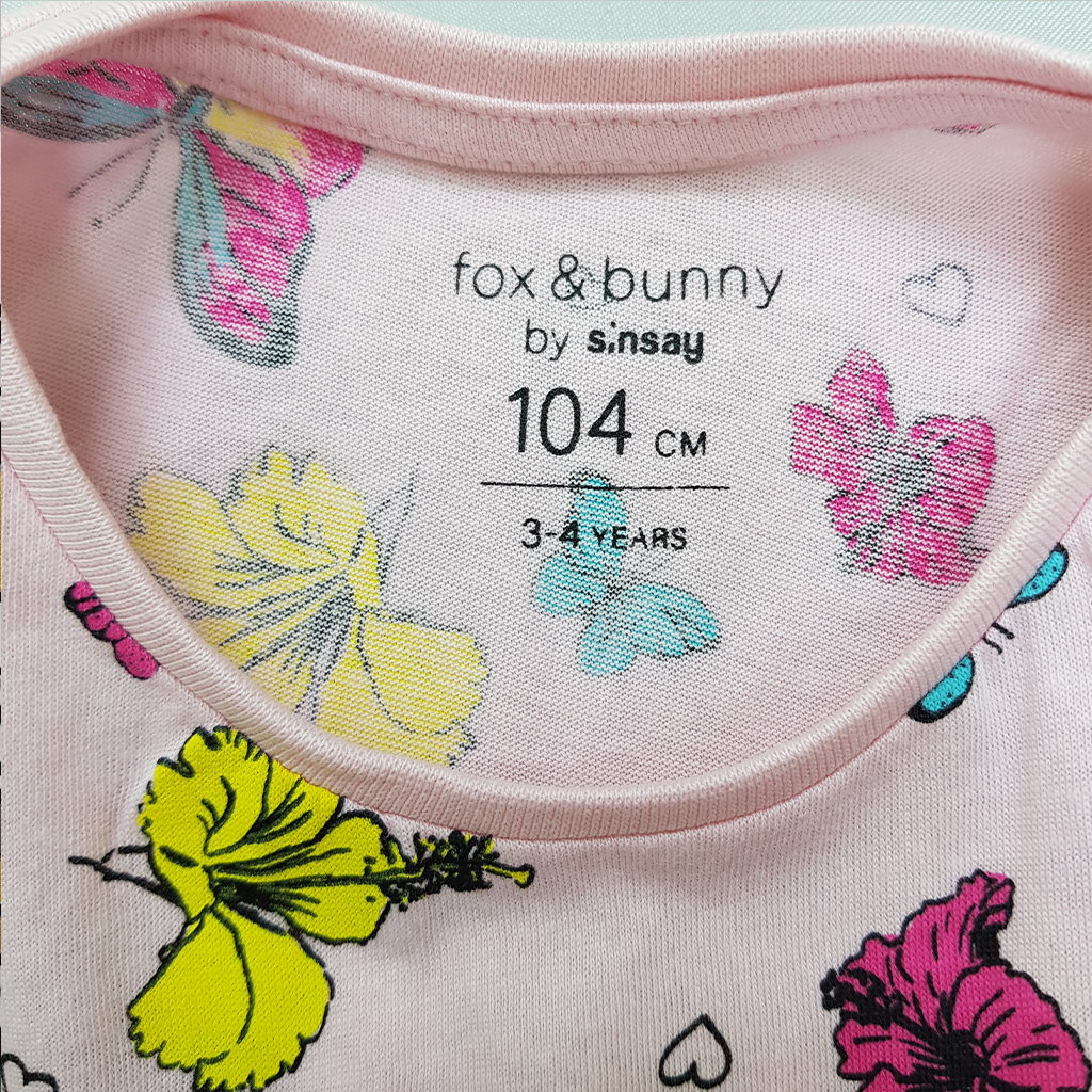 تی شرت دخترانه 36170 سایز 2 تا 10 سال کد 3 مارک Fox&bunny