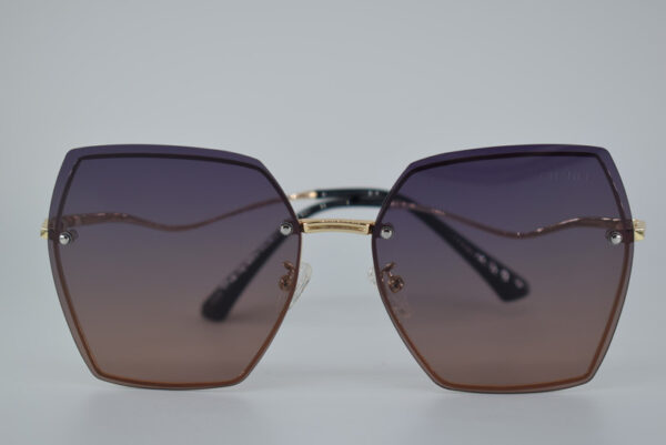 عینک آفتابی چند ضلعی دسته طلایی برند چنل زنانه کد 408428