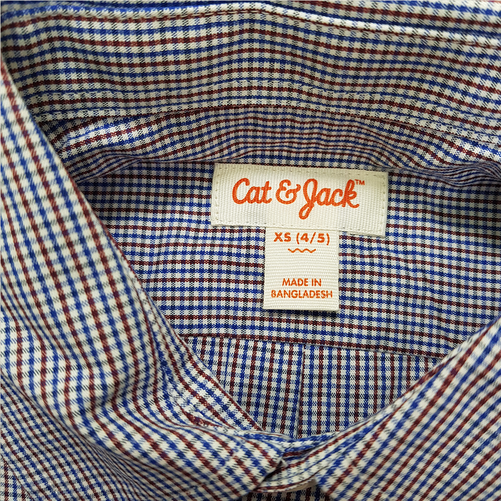 پیراهن پسرانه 36524 سایز 4 تا 18 سال کد 2 مارک CAT&JACK