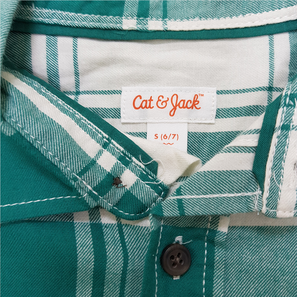 پیراهن پسرانه 37155 سایز 4 تا 18 سال مارک CAT&JACK