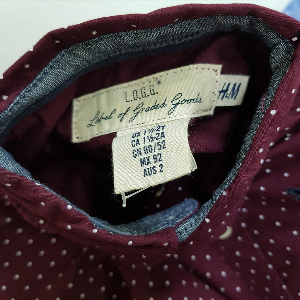 پیراهن پسرانه 37192 سایز 1.5 تا 14 سال مارک H&M
