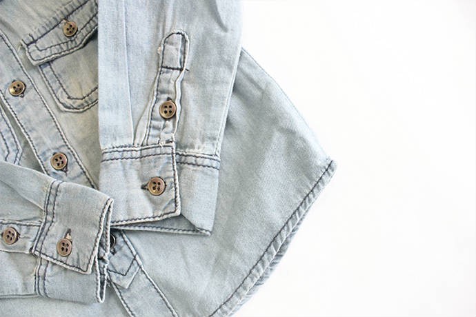 پیراهن جینز پسرانه 15472 سایز 6 ماه تا 3 سال مارک SMART