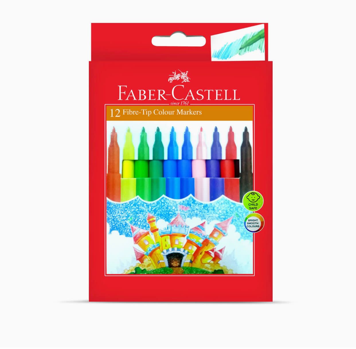 کتاب طراحی Faber Castell A4 1Pc + مداد رنگی 12 رنگ 1Pc + قلم نمدی 12 رنگ 1Pc + مداد رنگی مومی 12 رنگ 1Pc, 1909(6114) اورجینال