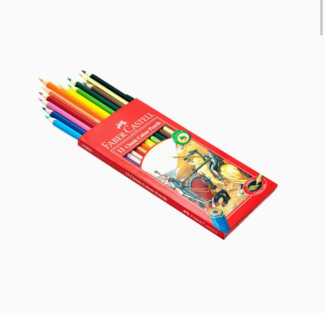مداد رنگی کلاسیک فابر کاستل 12 رنگ در جعبه مقوایی، چند رنگ (6116)اورجینال