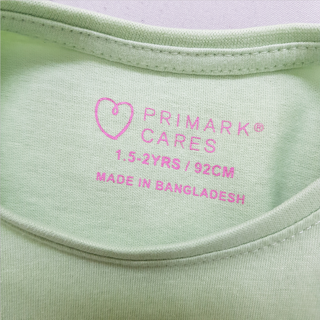 تی شرت دخترانه 39215 سایز 1.5 تا 8 سال مارک PRIMARK