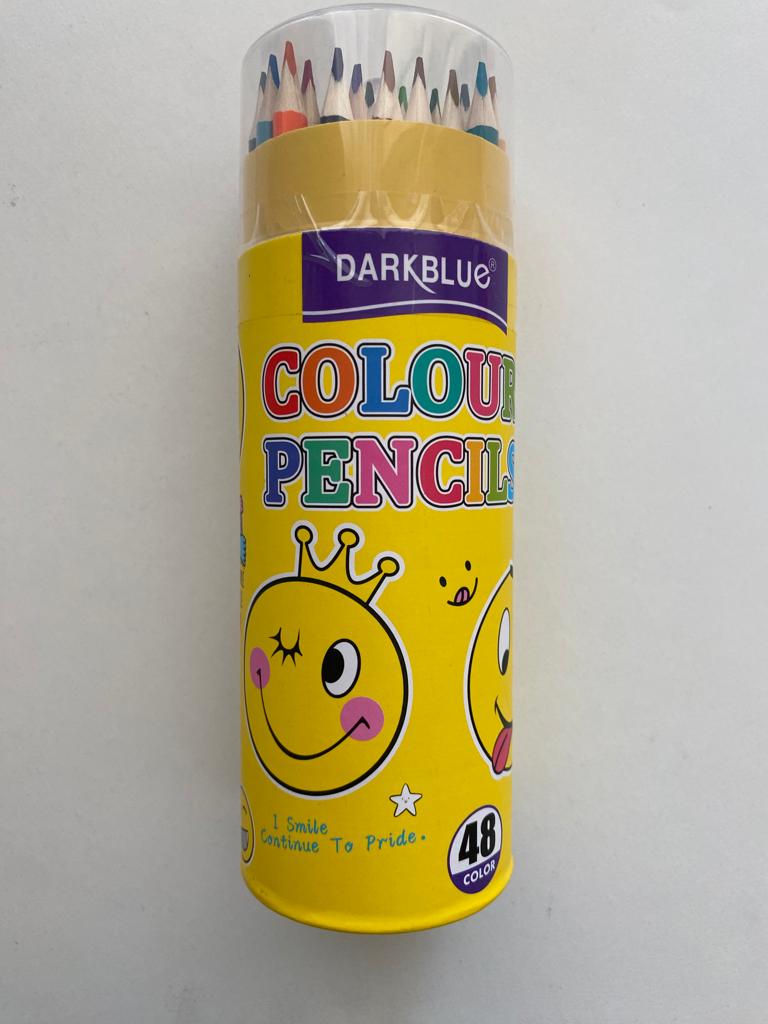 باکس مداد رنگی لوله ای 48رنگ (6177)