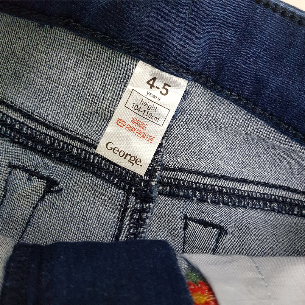 شلوار جینز دخترانه 39335 سایز 4 تا 14 سال مارک GEORGE