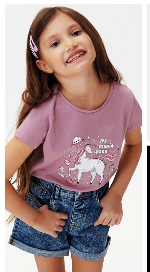 تی شرت دخترانه 39601 سایز 2 تا 6 سال مارک SINSAY