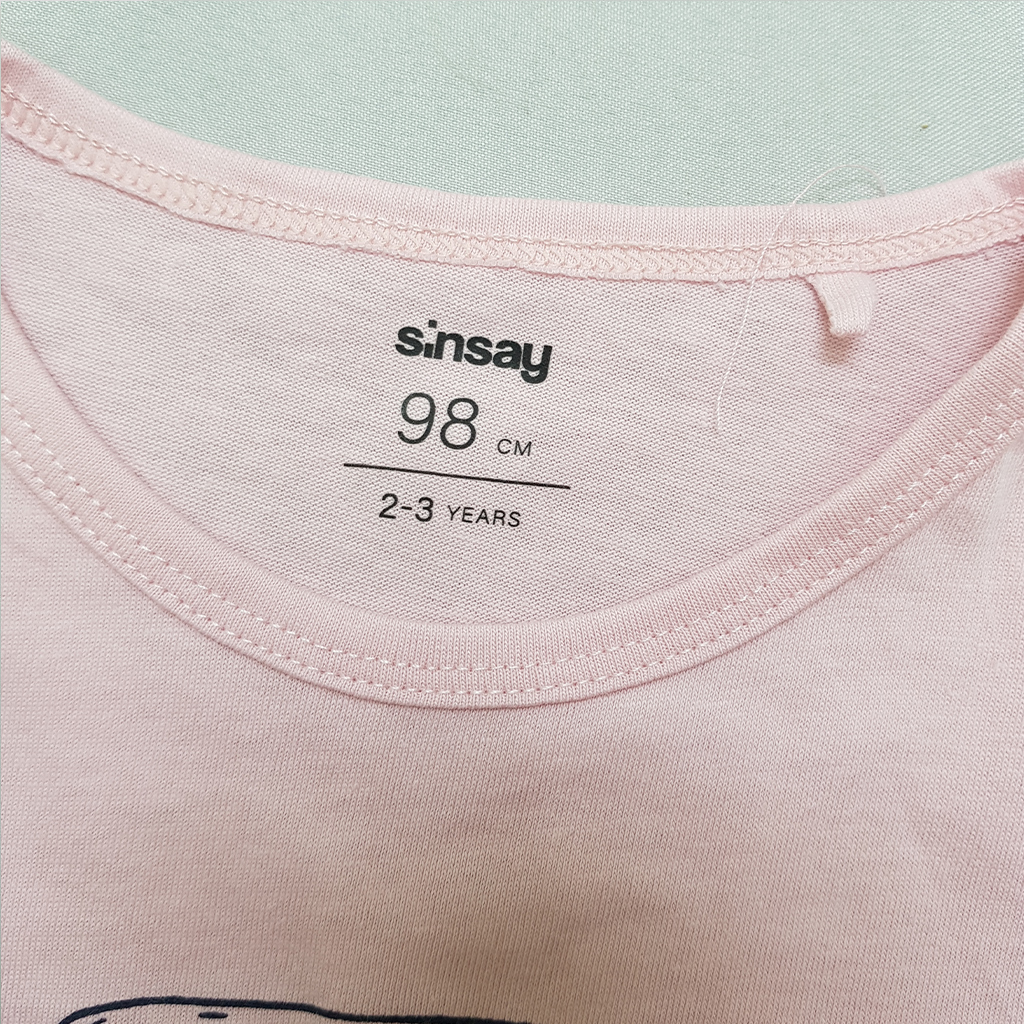 تی شرت دخترانه 39853 سایز 2 تا 10 سال مارک SINSAY