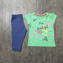 ست  تی شرت و شلوار دخترانه سایز 12 تا 24 ماه برند Mother Care کد 10058779