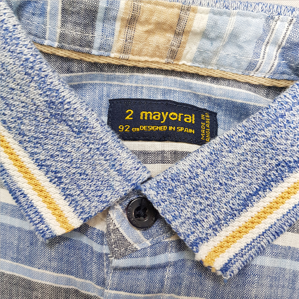 پیراهن پسرانه 39959 سایز 2 تا 10 سال مارک MAYORAL