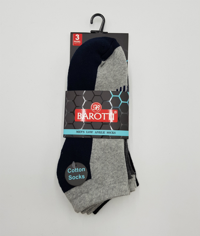 جوراب مردانه بسته 3 عددی فری سایز برند Barotti کد 10064612