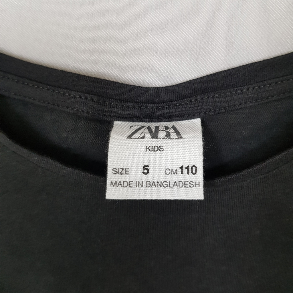 تی شرت دخترانه 39973 سایز 5 تا 14 سال مارک ZARA