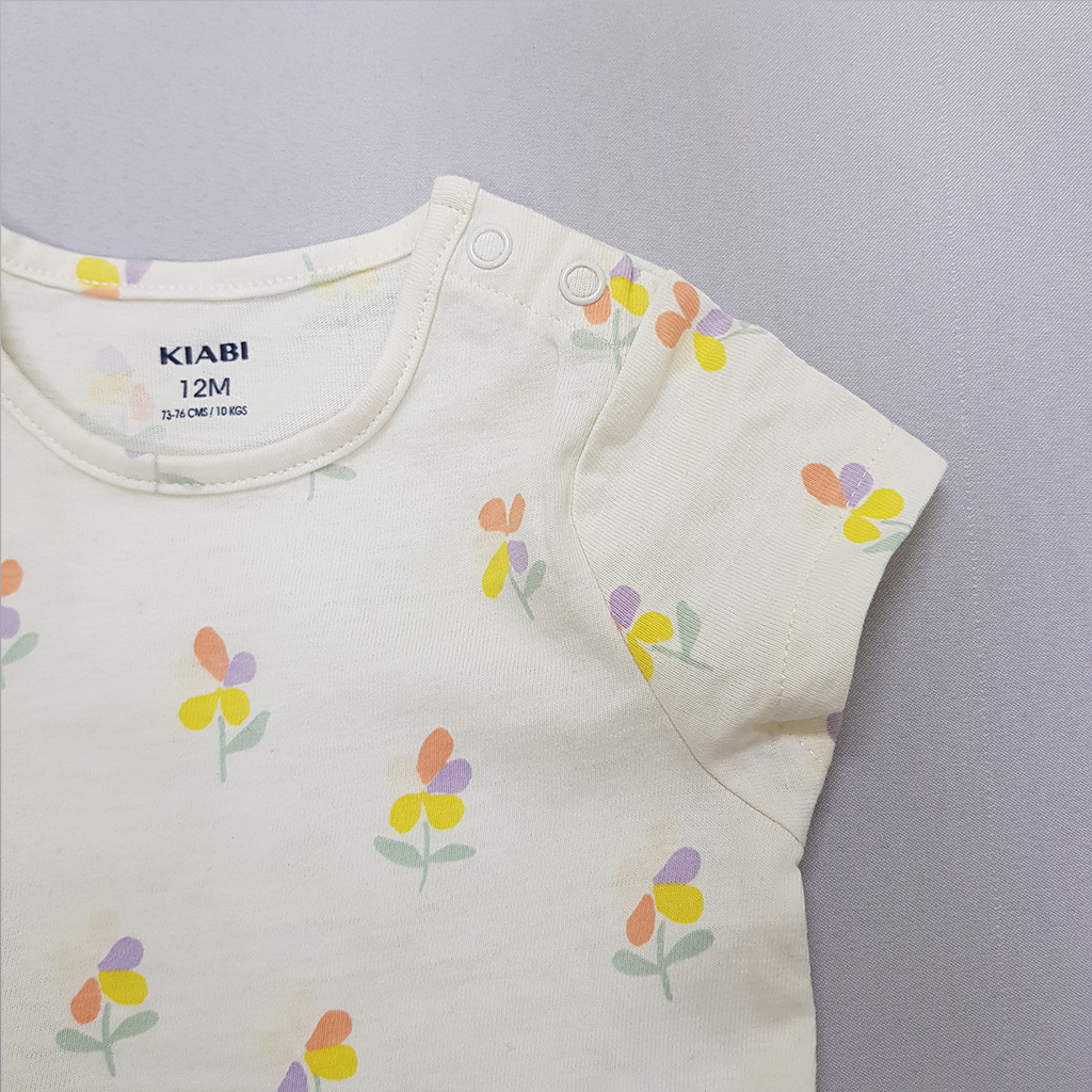 تی شرت دخترانه 40148 سایز 12 تا 36 ماه مارک KIABI