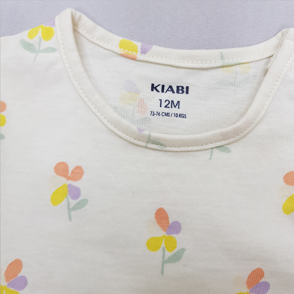تی شرت دخترانه 40148 سایز 12 تا 36 ماه مارک KIABI