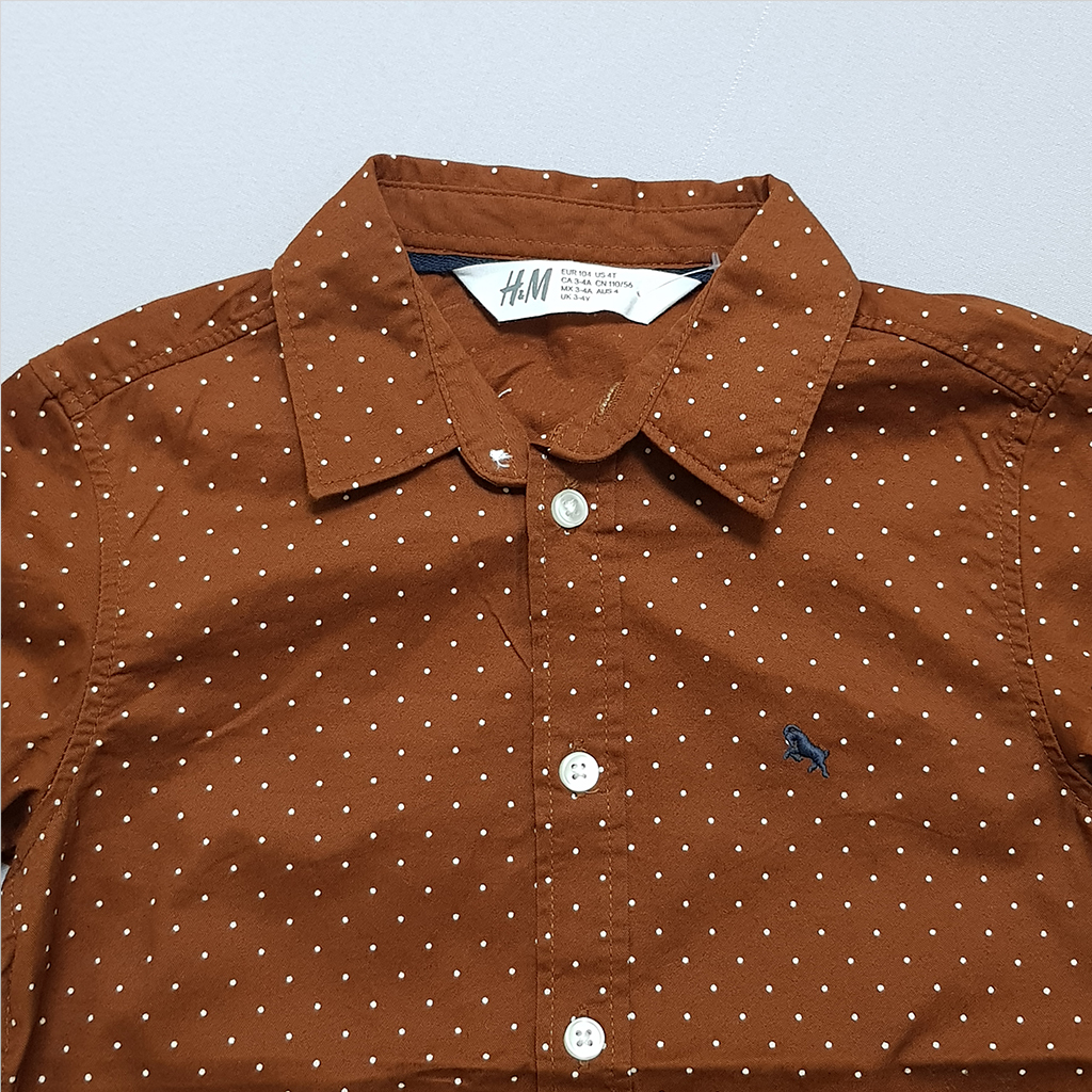 پیراهن پسرانه 40485 سایز 1.5 تا 10 سال کد 5 مارک H&M