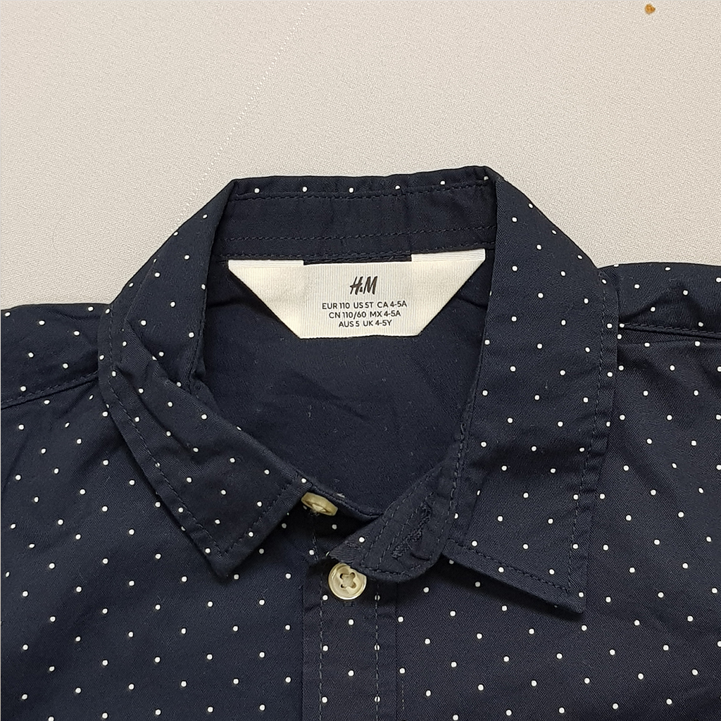 پیراهن پسرانه 40485 سایز 1.5 تا 14 سال کد 7 مارک H&M
