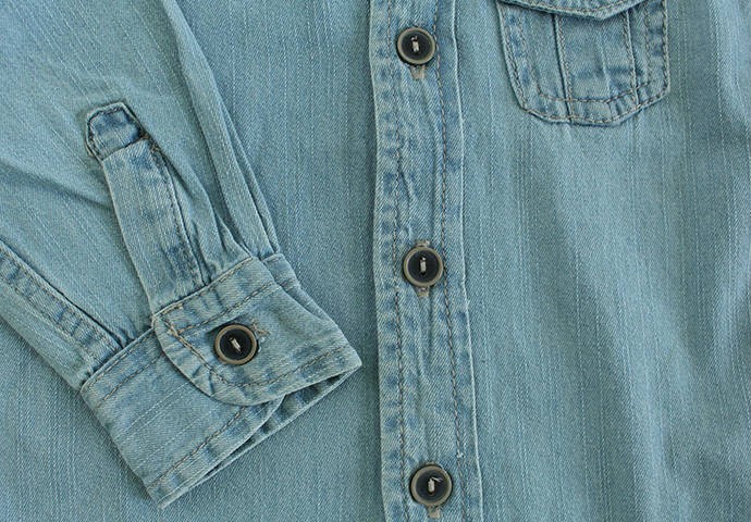 پیراهن جینز پسرانه 15508 سایز 6 تا 24 ماه 
