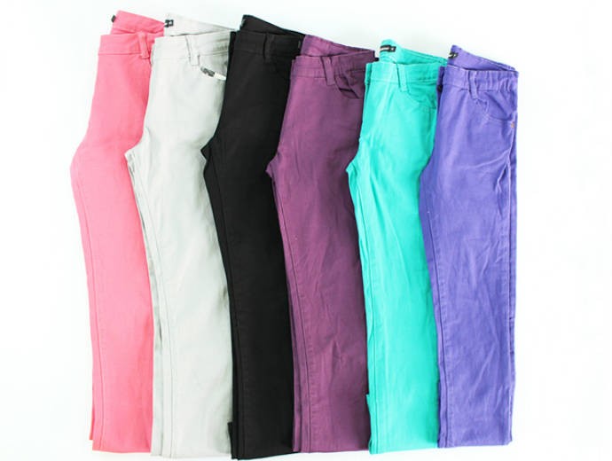 شلوار جینز رنگی دخترانه 150034 سایز 3 تا 14 سال مارک inextenso  محصول بنگلادش