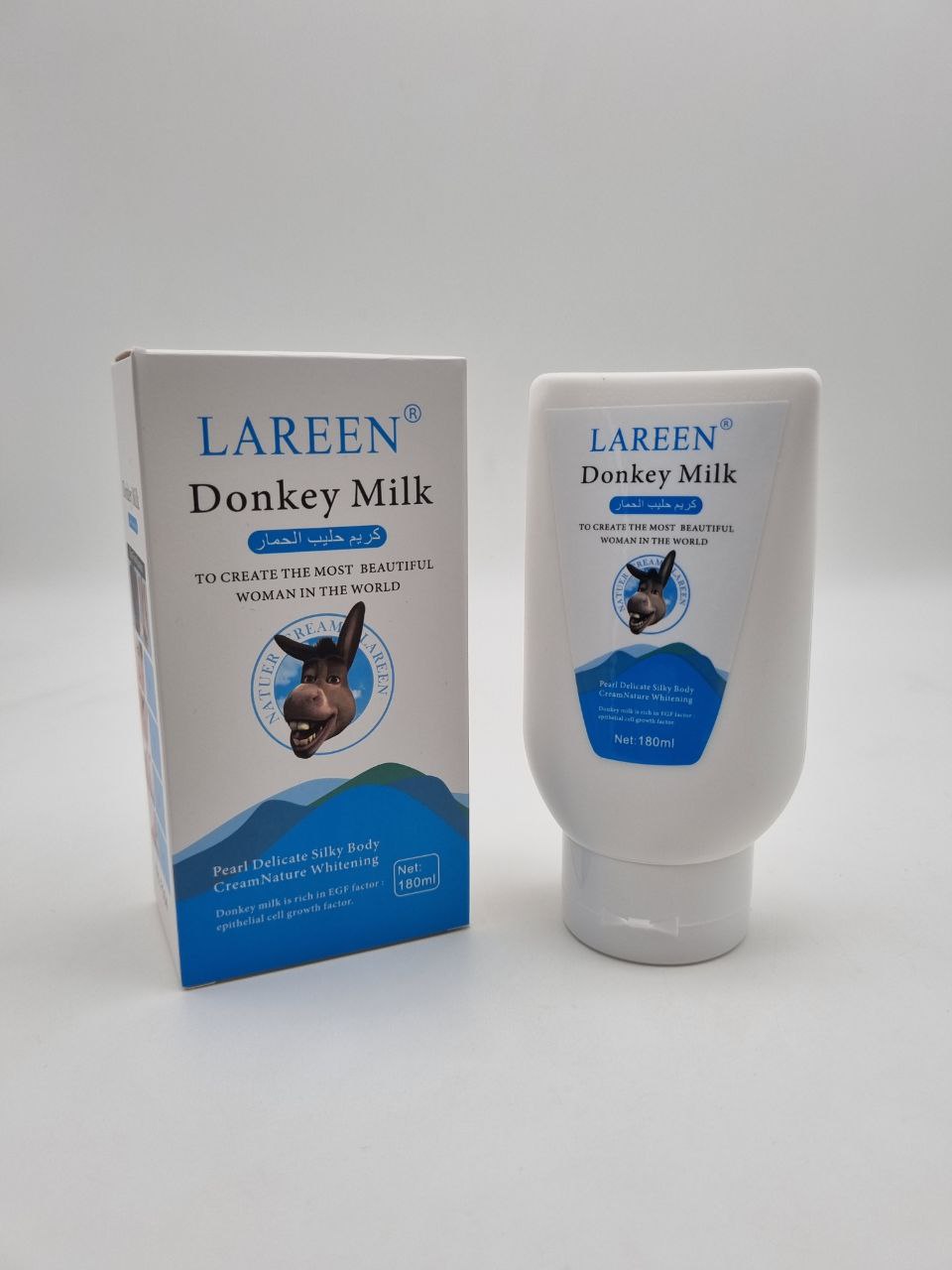 کرم مرطوب کننده و روشن کننده شیر الاغ LAREEN کد 413513