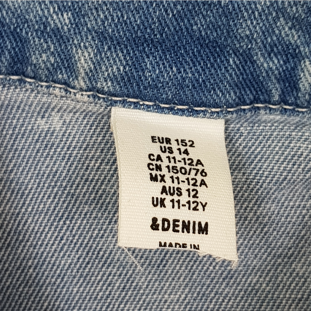 کت جینز 22035 سایز 1.5 تا 14 سال مارک H&M
