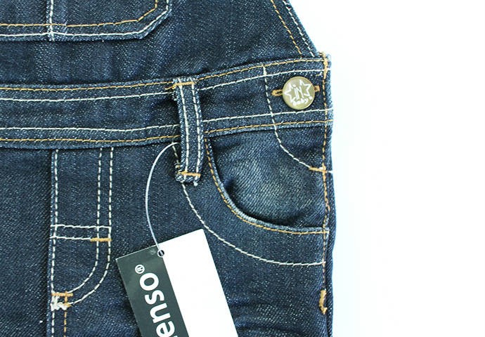 پیشبنددار جینز پسرانه 150071 سایز 3 ماه تا 3 سال محصول بنگلادش