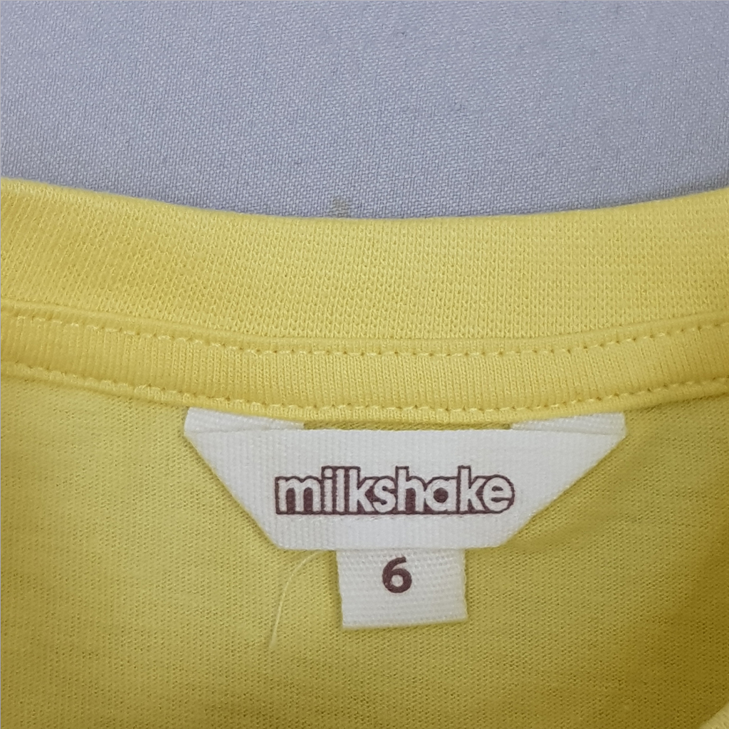 تی شرت دخترانه 22484 سایز 3 تا 8 سال کد 2 مارک MILK SHAKE