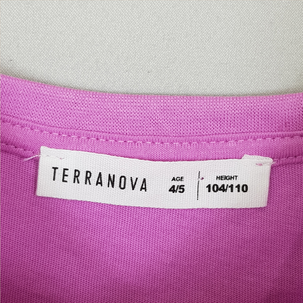 تی شرت دخترانه 22385 سایز 4 تا 14 سال مارک Terranova