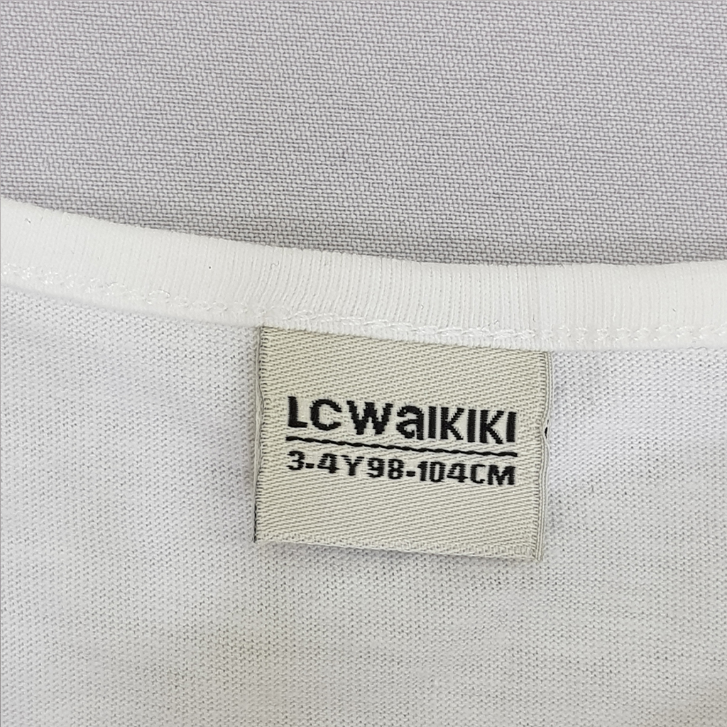 تی شرت دخترانه 22449 سایز 3 تا 12 سال مارک LCW