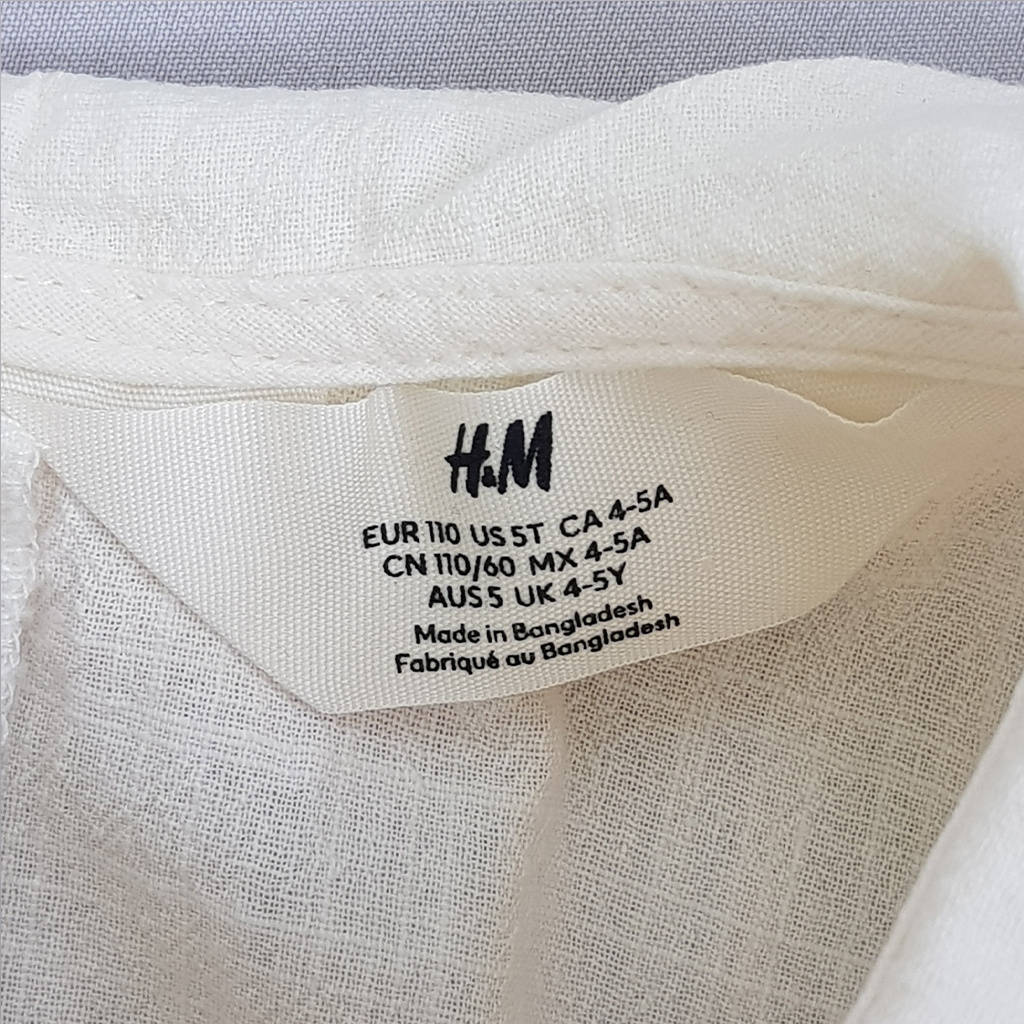 تی شرت دخترانه 22826 سایز 1.5 تا 10 سال مارک H&M