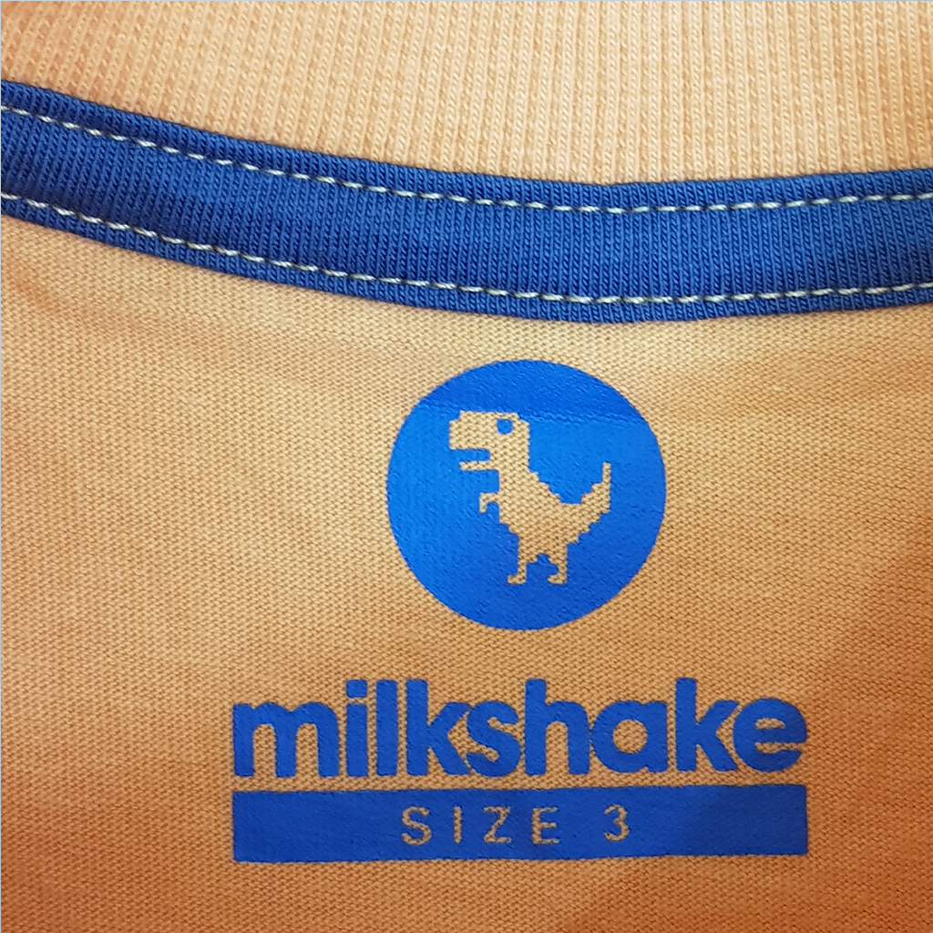 تی شرت پسرانه 23563 سایز 3 تا 8 سال مارک MILKSHAKE