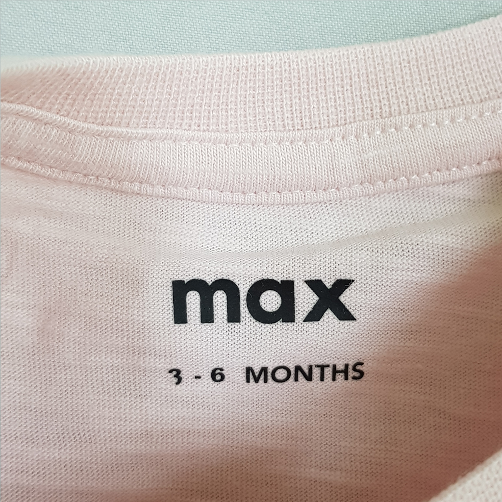 تی شرت دخترانه 24179 سایز 3 ماه تا 3 سال کد 4 مارک MAX