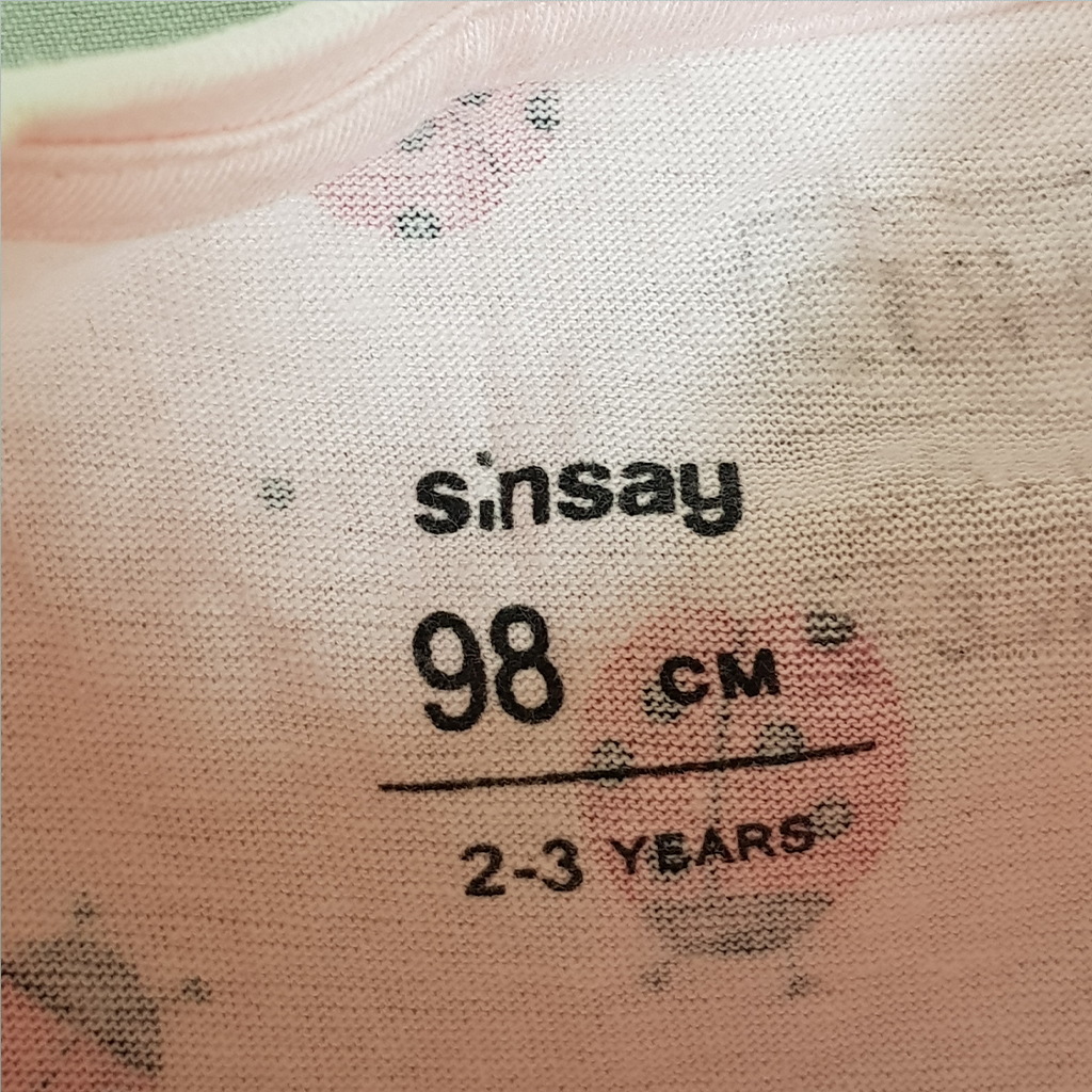 تی شرت دخترانه 24288 سایز 2 تا 10 سال مارک SINSAY