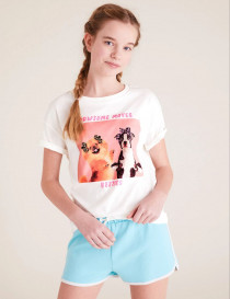 تی شرت دخترانه 24286 سایز 6 تا 15 سال مارک M&S