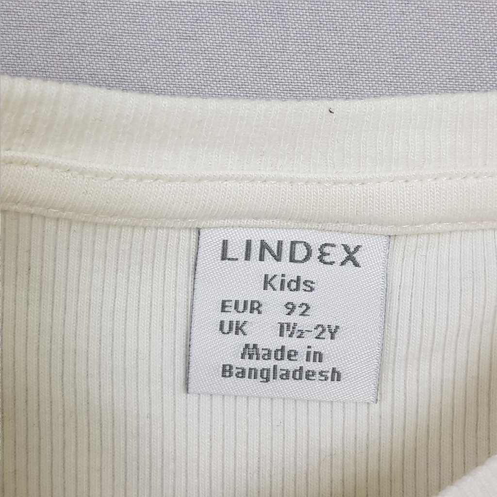 تی شرت دخترانه 24350 سایز 1.5 تا 7 سال مارک LINDEX