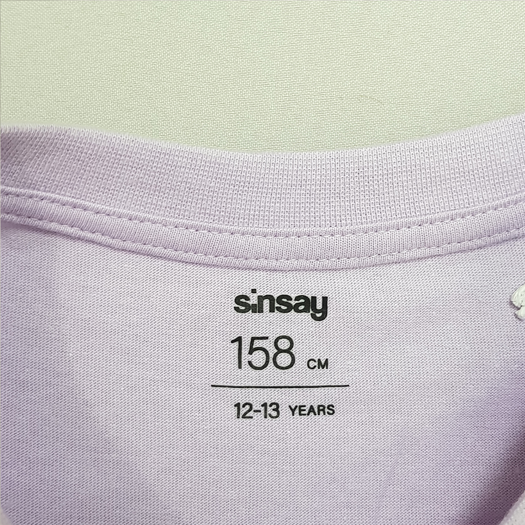 تی شرت دخترانه 23738 سایز 8 تا 13 سال مارک SINSAY