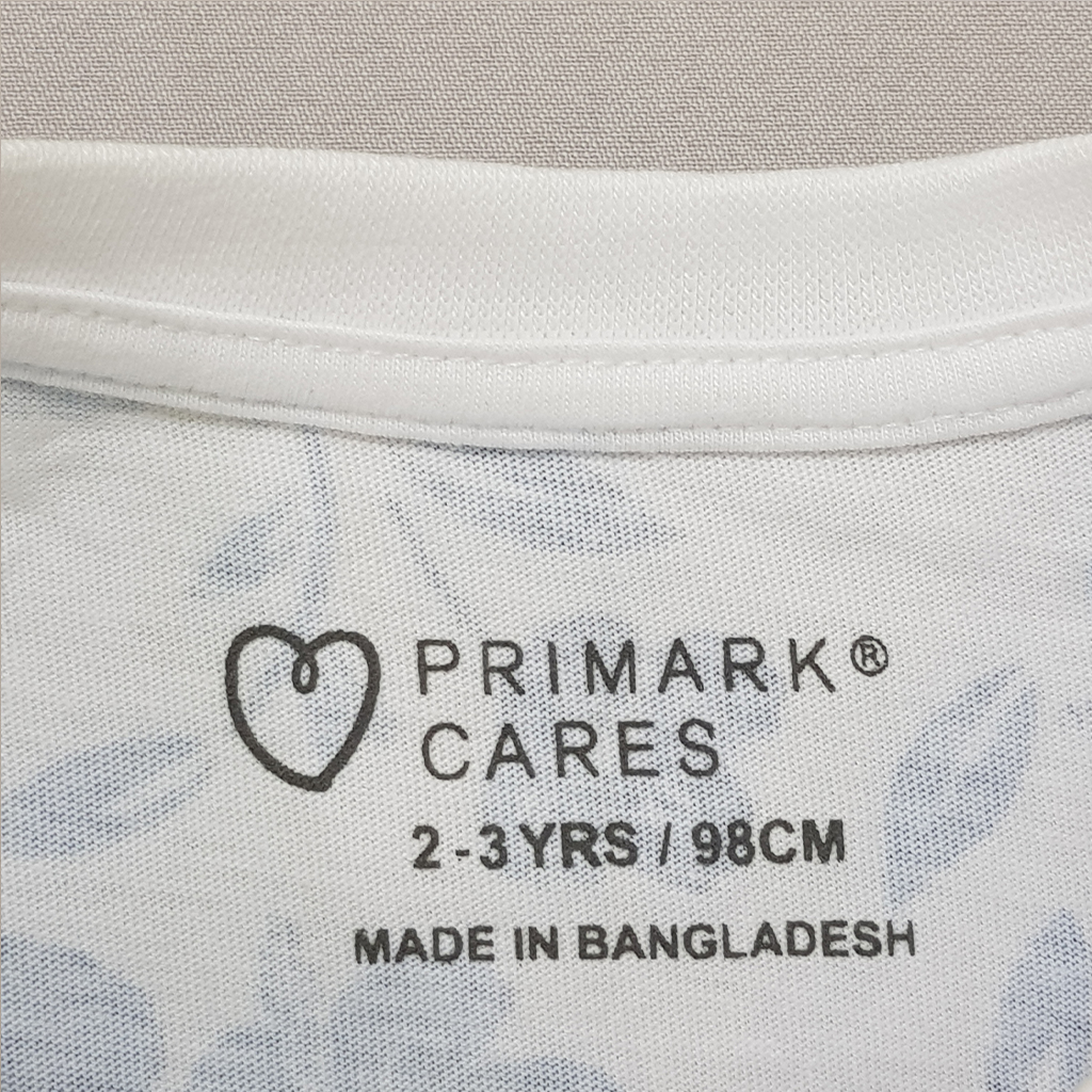 تی شرت پسرانه 23732 سایز 1.5 تا 8 سال مارک PRIMARK