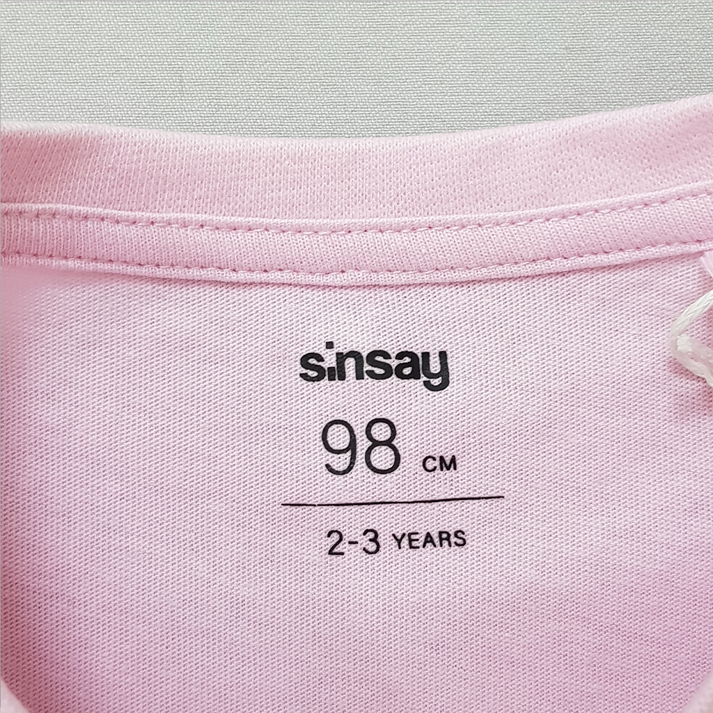 تی شرت دخترانه 23737 سایز 2 تا 10 سال مارک SINSAY