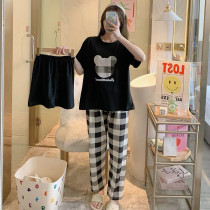 ست سه تیکه تی شرت شلوار شورتک کد 414988