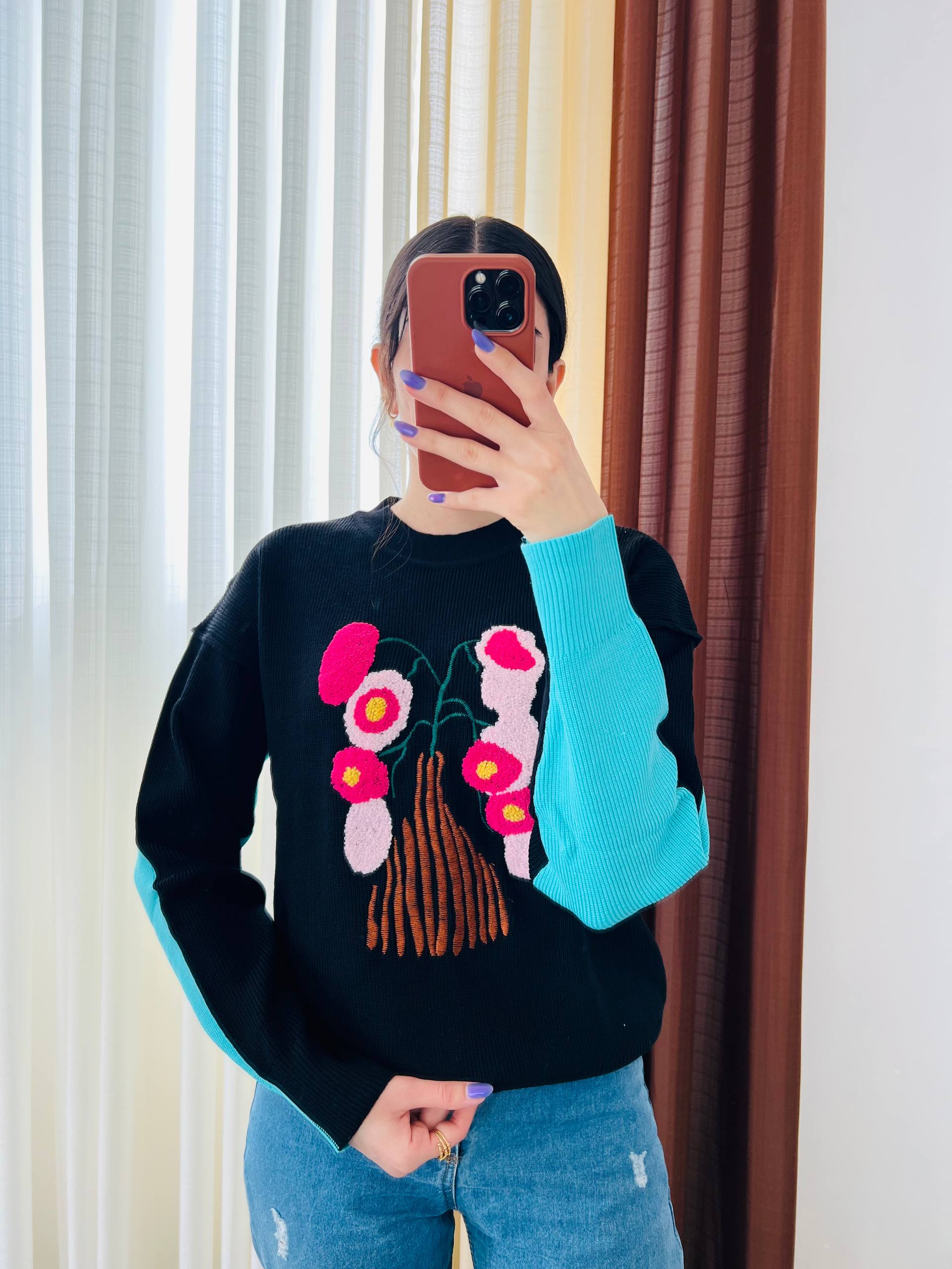 بافت گلدوزی برجسته زنانه کد 416336