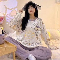 ست آستین بلند نخ پنبه زنانه کد 446644