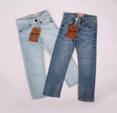 شلوار جینز دخترانه 100737 سایز 2  تا 14 سال مارک AKIDO