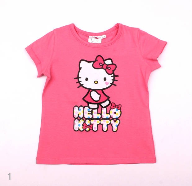 تی شرت دخترانه 100889 سایز 2 تا 14 سال مارک HELLO KITTY