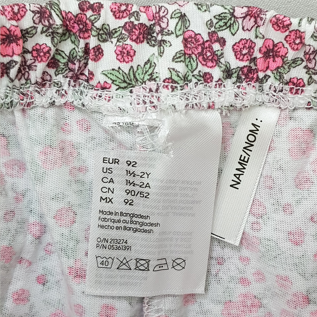 ست دخترانه 27348 سایز 1.5 تا 10 سال مارک H&M