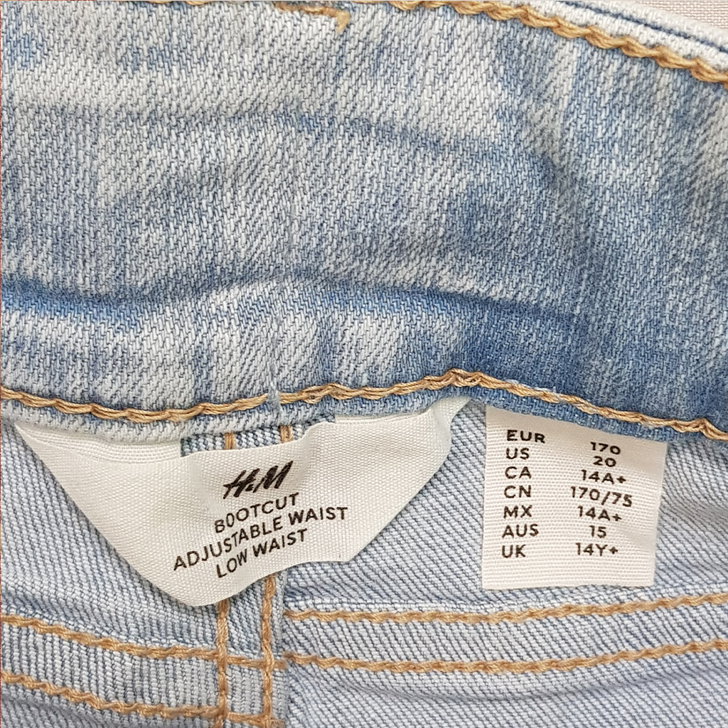 شلوار بوت کات دخترانه 27534 سایز 9 تا 14 سال مارک H&M