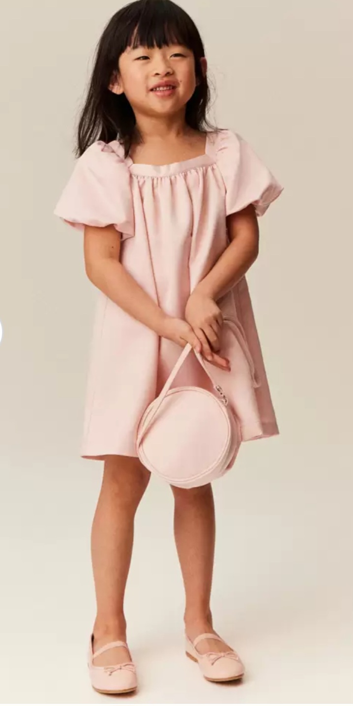 سارافون دخترانه 27722 سایز 2 تا 10 سال کد 3 مارک H&M