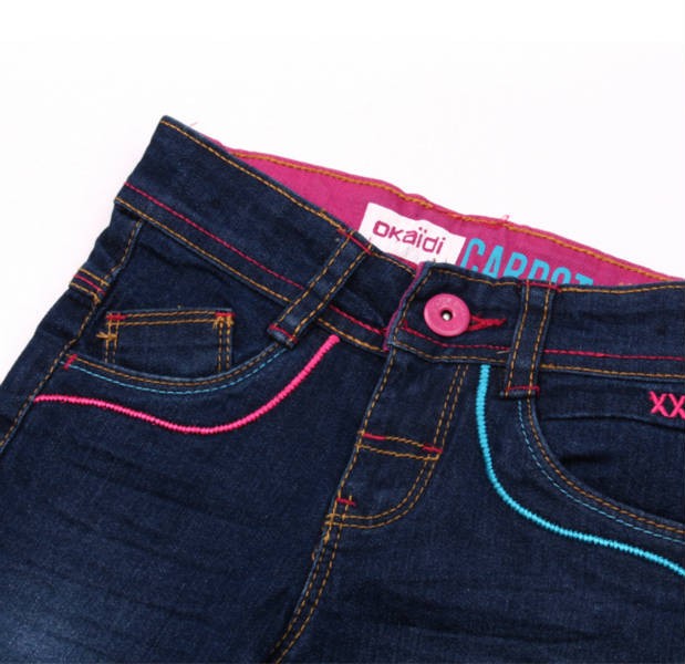 شلوار جینز دخترانه 100989 سایز 2 تا 8 سال مارک OKAIDI