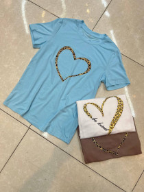 تیشرت نخ پنبه دخترانه کد 417455