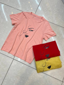 تیشرت نخ پنبه دخترانه کد 417456